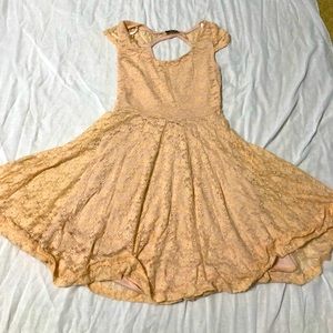 Deb Peach Floral Swing Dress